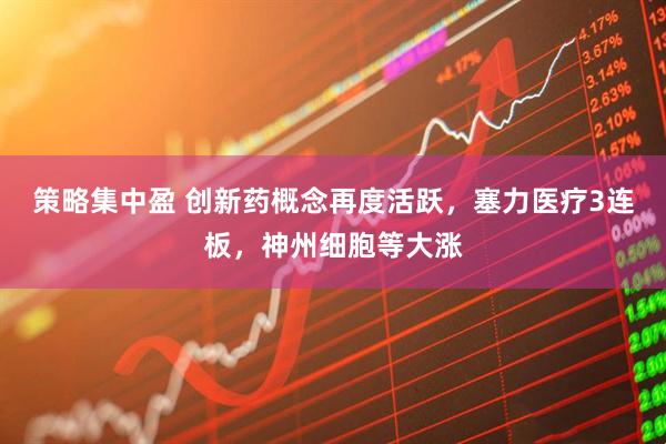 策略集中盈 创新药概念再度活跃，塞力医疗3连板，神州细胞等大涨